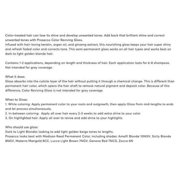 Authentic Madison Reed Prosecco Color Reviving Gloss - Picture 3 of 4